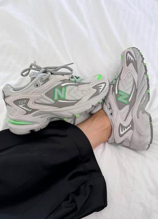 👟 кросівки     new balance 725 « grey / green » premium    / наложка bs👟