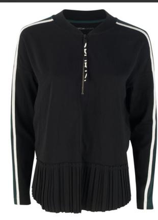 Блуза брендова  blusenshirt half zip  regular fit - plissee оригінал. зі свіжих колекцій. size n 2 s