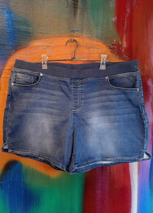 Женские джинсовые шорты стрейч большого размера