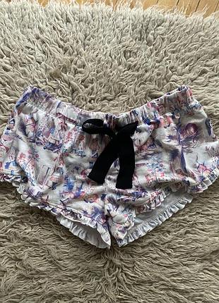 Пижамные домашние шорты пижама с рюшами love to lounge, новые. с биркой