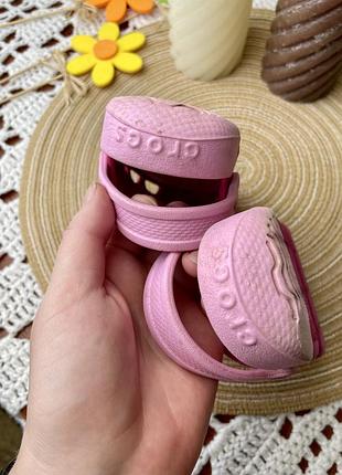 1+1=3 🔥 crocs c8 💗 16 см кроксы оригинал клоги сабо розовые фуксия