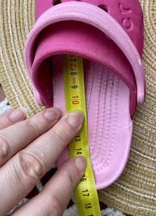 1+1=3 🔥 crocs c8 💗 16 см кроксы оригинал клоги сабо розовые фуксия