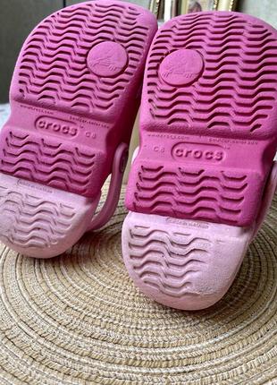 1+1=3 🔥 crocs c8 💗 16 см кроксы оригинал клоги сабо розовые фуксия