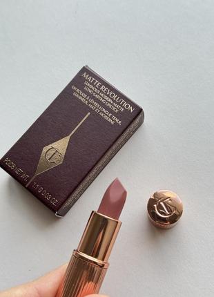 Помада для губ charlotte tilbury matte - pillow talk 1.1 г (мини)