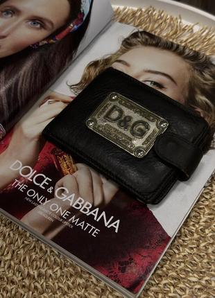 Кожаный винтажный кошелек от dolce &amp; gabbana