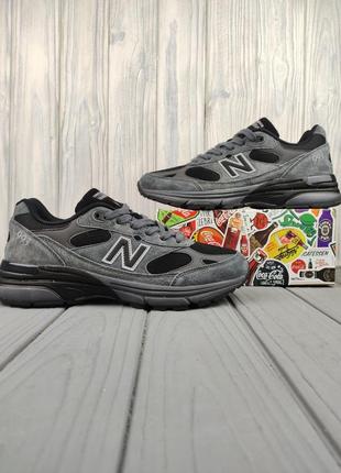 Кроссовки нью баланс new balance 993 gray black6 фото