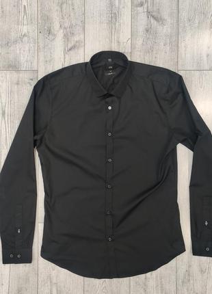 Рубашка мужская черная классическая новая river island