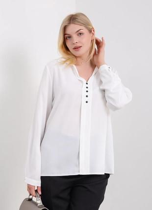 Біла сорочка hoxton gal блуза рубашка блузка базова рубаха