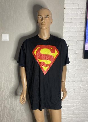 Бавовняна футболка superman, xxxl .