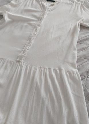 Белая туника,короткое платье