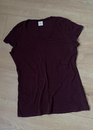 Оригинальная футболка базовая оверсайз h&m