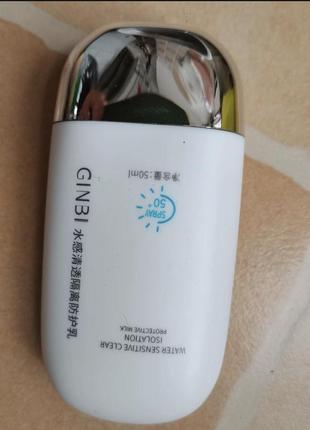 Сонцезахисний крем spf 50 ginbi зволожуючий2 фото