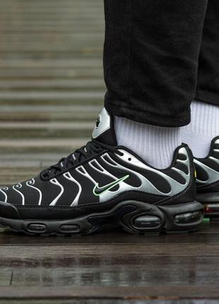 Nike air max tn plus  black\silver 411 фото