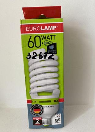 Eurolamp клл t4 spiral 60w 6500k e27 лампа єнергоощадна