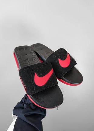 Кроссовки nike air max cirro slide sandals black-red