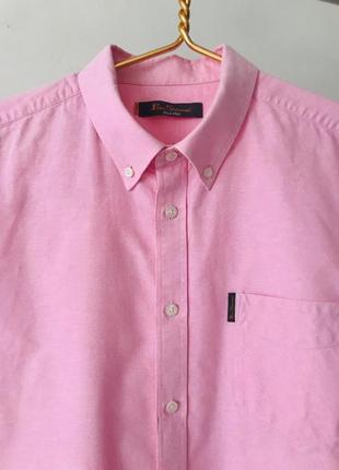 Шикарна рожева сорочка ben sherman, розмір l - xl