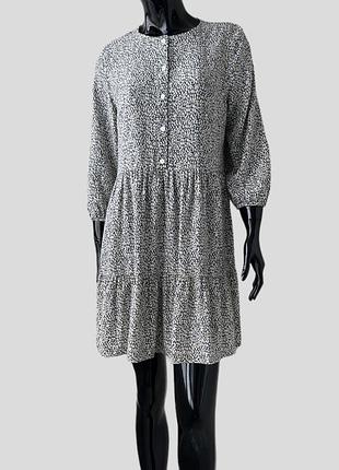 Вискозное ярусное платье primark 100% вискоза