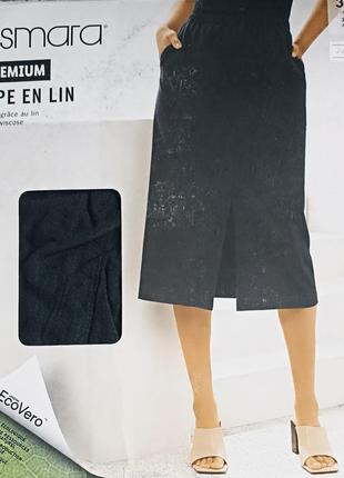 Стильная льняная юбка esmara размер евро 34