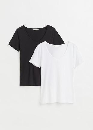 0994311п комплект футболок 2шт чорно-білий m