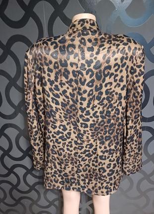 Пиджак леопардовый шелковый