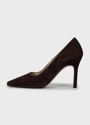 Натур.кожа/коричневые туфли классическая модель
