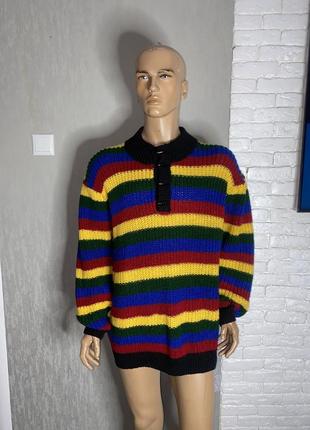 Вінтажний светр великого розміру батал