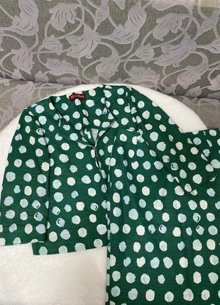 Винтажный костюм max mara пиджак и юбка коттон/лён