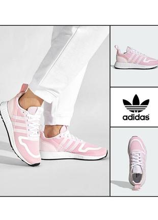 Кросівки adidas originals multix shoes gx4811 оригінал сша текстильні голографічні рожеві білі жіночі для дівчинки весняні літні кеди снікерси