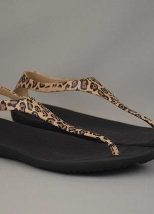 Crocs sexi flip leopard в'єтнамки сандалі босоніжки крокси жіночі. оригінал. 36-37 р./23.5-24 см.