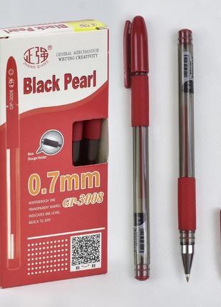 3008 gp гелевая ручка красная black pearl