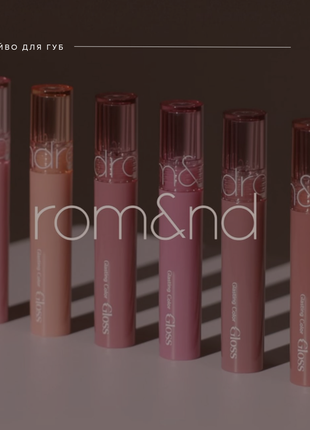 Rom&nd romand glasting color gloss блиск для губ