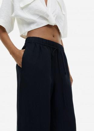 H&amp;m штаны палаццо, посадка 38 см, нот 34 см, ноб 50см, длина 112 см, шаговый 80см,