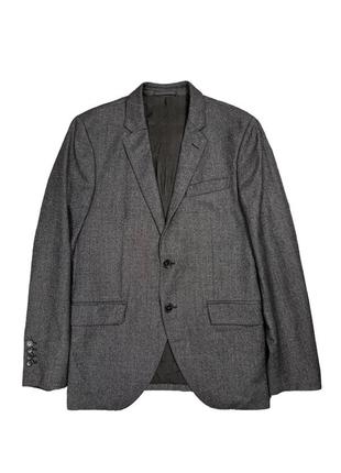 Hackett london gray wool blazer jacket мягкий шерстяной пиджак, блейзер хакетт