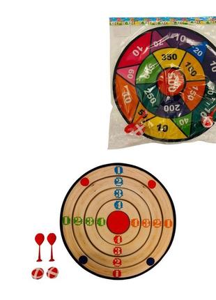 4-14 sl дартс 42 см, на липучках, 2 дротика, 2 мячика, в пакете