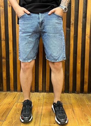 Классические мужские летние джинсовые шорты