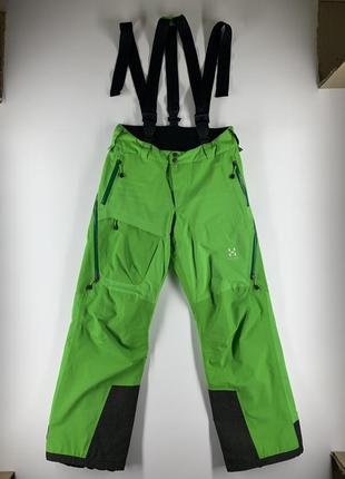 Женские лыжные штаны с подтяжками haglofs waterproof