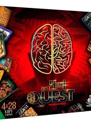 Игра best quest 4 в 1, в коробке,18*18*4 см.