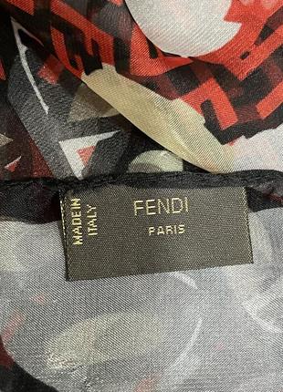 Шелковый шарф палантин fendi4 фото