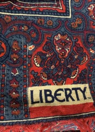 Liberty шерстяной винтажный платок.