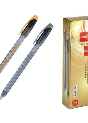 Ручка unimax trigel, золото/срібло, 12 штук, в пакованні
