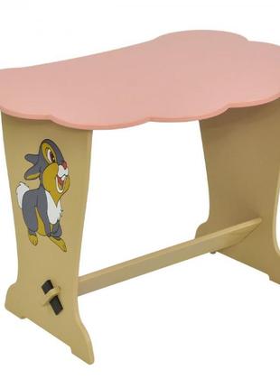 6131 стіл-тучка зайчик колір рожевий маса