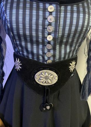 Австрия винтажный кожаный корсетный пояс ремень из замши сердце эдельвейсы этнический стиль готический стиль