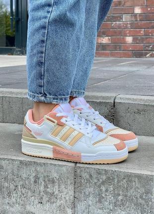 Кросівки adidas forum exhibit low white orange 🍊