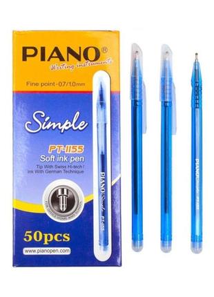 1155 рт ручка пиано синяя