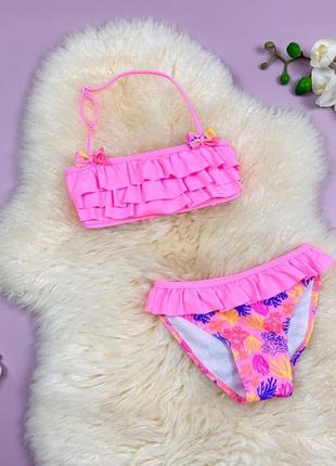 Купальник корали роздільний рожевий