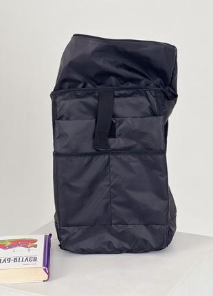 Практичный женский рюкзак роллтоп для ноутбука rolltop, из экокожи бирюзовый цвет8 фото