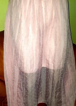 Легкая розовая юбка boohoo р16-44