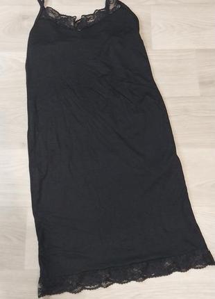 Нічна сорочка жіноча з мереживом ночнушка