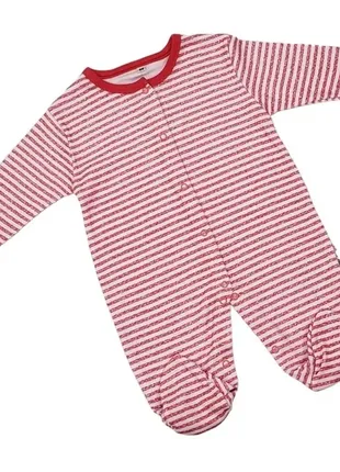 Чоловічок із закритими ніжками для дівчинки р.68 смужка туреччина 459-214