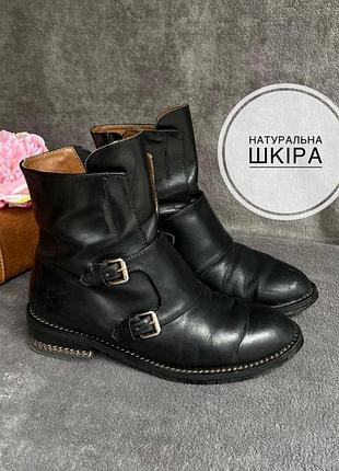 Натуральна шкіра ботинки ботильйони напівчеревики живанши